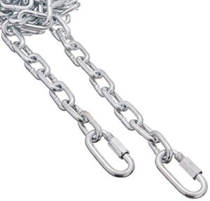 buyers products 11220 safety chain (6 feet, class ii/iii), 9/32", silver