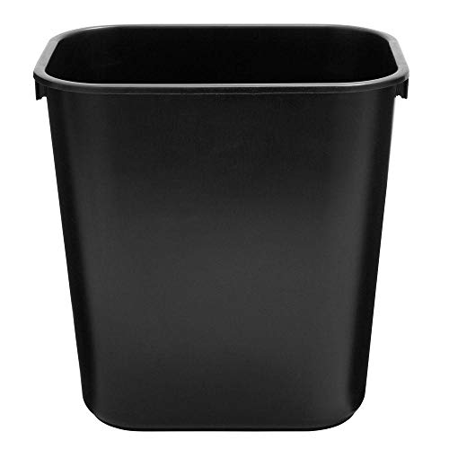 Rubbermaid FG295500BLA Small Black 14 Quart Wastebasket