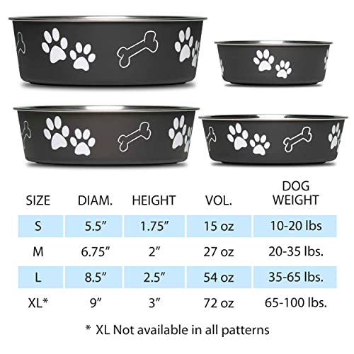 Loving Pets Bella Bowl Designer & Expressions Dog Bowl, Medium, Dragonfly, Turquoise