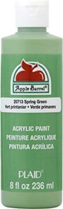 apple barrel acrylic paint in assorted colors (8 oz), 20713 spring green