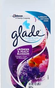 Glade Carpet and Room Refresher, Deodorizer for Home, Pets, and Smoke, Lavender and Peach Blossom, 32 Oz