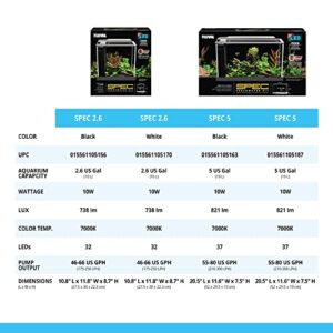 Fluval SPEC Aquarium Kit, Aquarium with LED Lighting and 3-Stage Filtration System, 5-Gallon