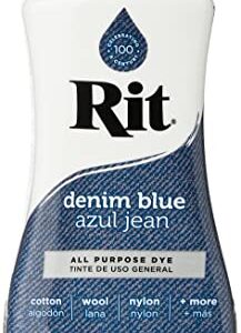 Rit Purpose Liquid Dye, 236ml, Denim Blue