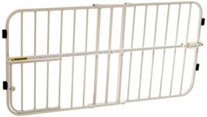 carlson lil tuffy metal expandable gate white, 38 x 1 x 18