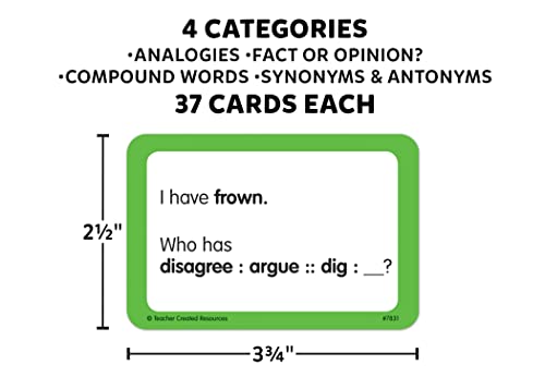 Teacher Created Resources 4&5 I Have Language Arts Game, Multi, 5.5 x 1.75 x 4 inches