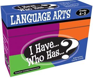 teacher created resources 4&5 i have language arts game, multi, 5.5 x 1.75 x 4 inches