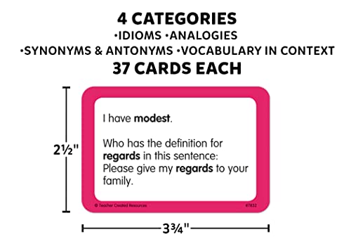 Teacher Created Resources 5&6 I Have Language Arts Game Multi, 5-1/2 x 4 x 1-3/4