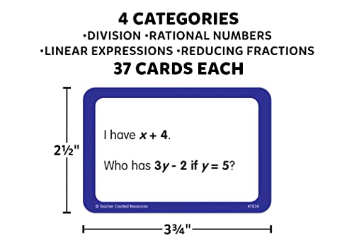 Teacher Created Resources I Have… Who Has…? Math Grades 5-6 (TCR7834)