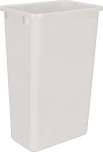 hardware resources can-50w plastic waste container, white