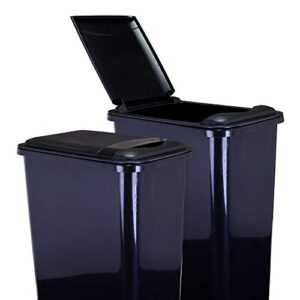 hardware resources can-50lid plastic waste container lid, black