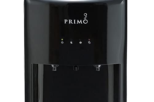 Primo Bottom-Loading Water Dispenser - 2 Temp (Hot-Cold) Water Cooler Water Dispenser for 5 Gallon Bottle w/Child-Resistant Safety Feature, Black