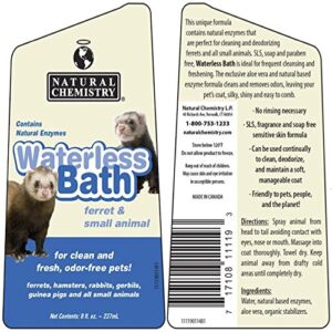 Natural Chemistry Natural Waterless Bath for Ferrets and Small Animals, 8-Ounce