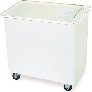 Carlisle FoodService Products BIN2702 Portable Ingredient / Food Storage Bin with Sliding Lid, 27 Gallon, White