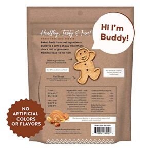 Buddy Biscuits Grain Free Soft & Chewy Dog Treats, Small Dog or Large Dogs Training with Peanut Butter 5 Oz