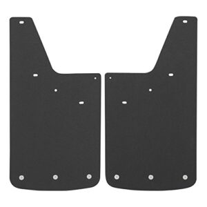 LUVERNE 250743 Front or Rear 12-Inch x 23-Inch Textured Rubber Mud Guards, Select Chevrolet Silverado, GMC Sierra 1500, 2500, 3500 HD , Black