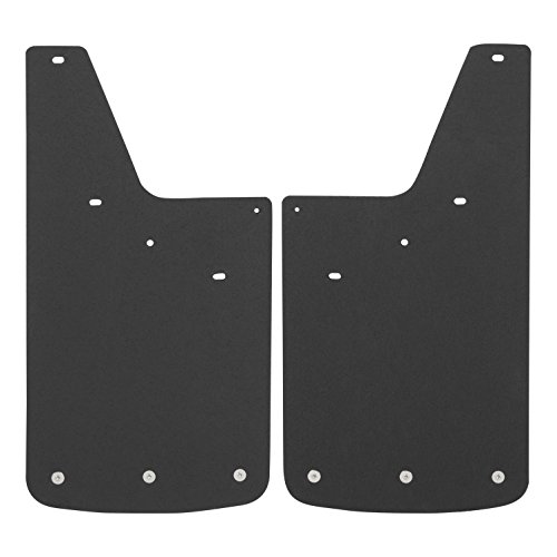 LUVERNE 250743 Front or Rear 12-Inch x 23-Inch Textured Rubber Mud Guards, Select Chevrolet Silverado, GMC Sierra 1500, 2500, 3500 HD , Black