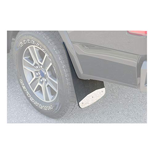 LUVERNE 250930 Front 12-Inch x 20-Inch Textured Rubber Mud Guards, Select Dodge, Ram 1500, 2500, 3500 , Black