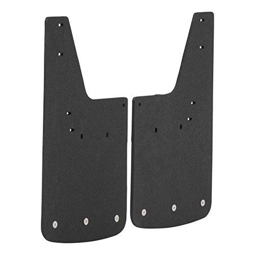 LUVERNE 250930 Front 12-Inch x 20-Inch Textured Rubber Mud Guards, Select Dodge, Ram 1500, 2500, 3500 , Black