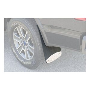 LUVERNE 251223 Universal Front or Rear 12-Inch x 23-Inch Textured Rubber Mud Guards with Stainless Steel Plates , Black