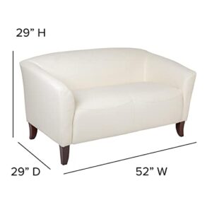 Flash Furniture HERCULES Imperial Series Ivory LeatherSoft Loveseat