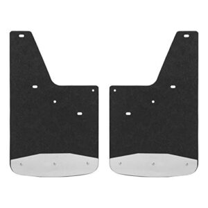 luverne 250740 front or rear 12-inch x 20-inch textured rubber mud guards, select chevrolet silverado, gmc sierra 1500, 2500, 3500 hd