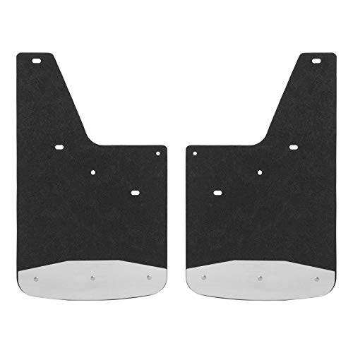 LUVERNE 250740 Front or Rear 12-Inch x 20-Inch Textured Rubber Mud Guards, Select Chevrolet Silverado, GMC Sierra 1500, 2500, 3500 HD