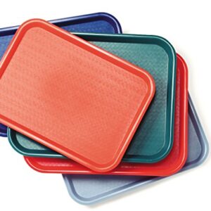 Carlisle FoodService Products CT121624 Café Standard Cafeteria / Fast Food Tray, 12" x 16", Orange