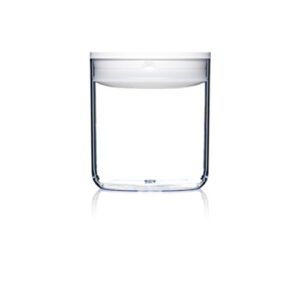 click clack pantry canister, 1.6-quart, white lid