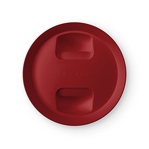 Click Clack Pantry Canister, 1.6-Quart, Red Lid