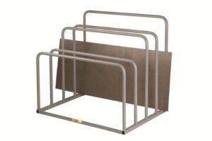 little giant sr-3648 iron vertical sheet rack with 4 storage bays, gray, 6000 lbs load capacity, 43-1/2" height x 48" width x 36" depth