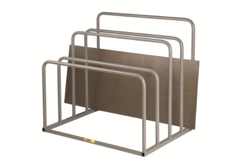 Little Giant SR-3648 Iron Vertical Sheet Rack with 4 Storage Bays, Gray, 6000 lbs Load Capacity, 43-1/2" Height x 48" Width x 36" Depth