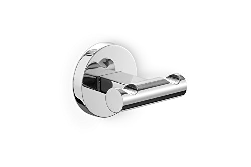 Zack 40063 Scala Wall Mounted Double Towel Hook, 2.36 by 2.76 by 2.36-Inch