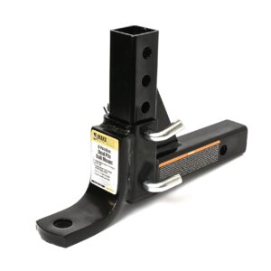 MaxxHaul 70067 Trailer Hitch - 8-Position Adjustable Ball Mount Tow Hitch - 5000 lbs. GTW Capacity , Black