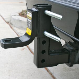 MaxxHaul 70067 Trailer Hitch - 8-Position Adjustable Ball Mount Tow Hitch - 5000 lbs. GTW Capacity , Black