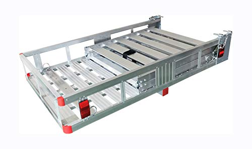 MAXXHAUL 70275 Aluminum Cargo Carrier | With 60" Folding Ramp | 53.5" x 29"