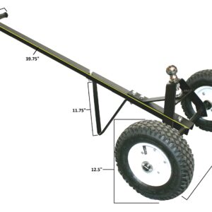 MaxxHaul 70225 Trailer Dolly with 12" Pneumatic Tires - 600 Lb. Maximum Capacity