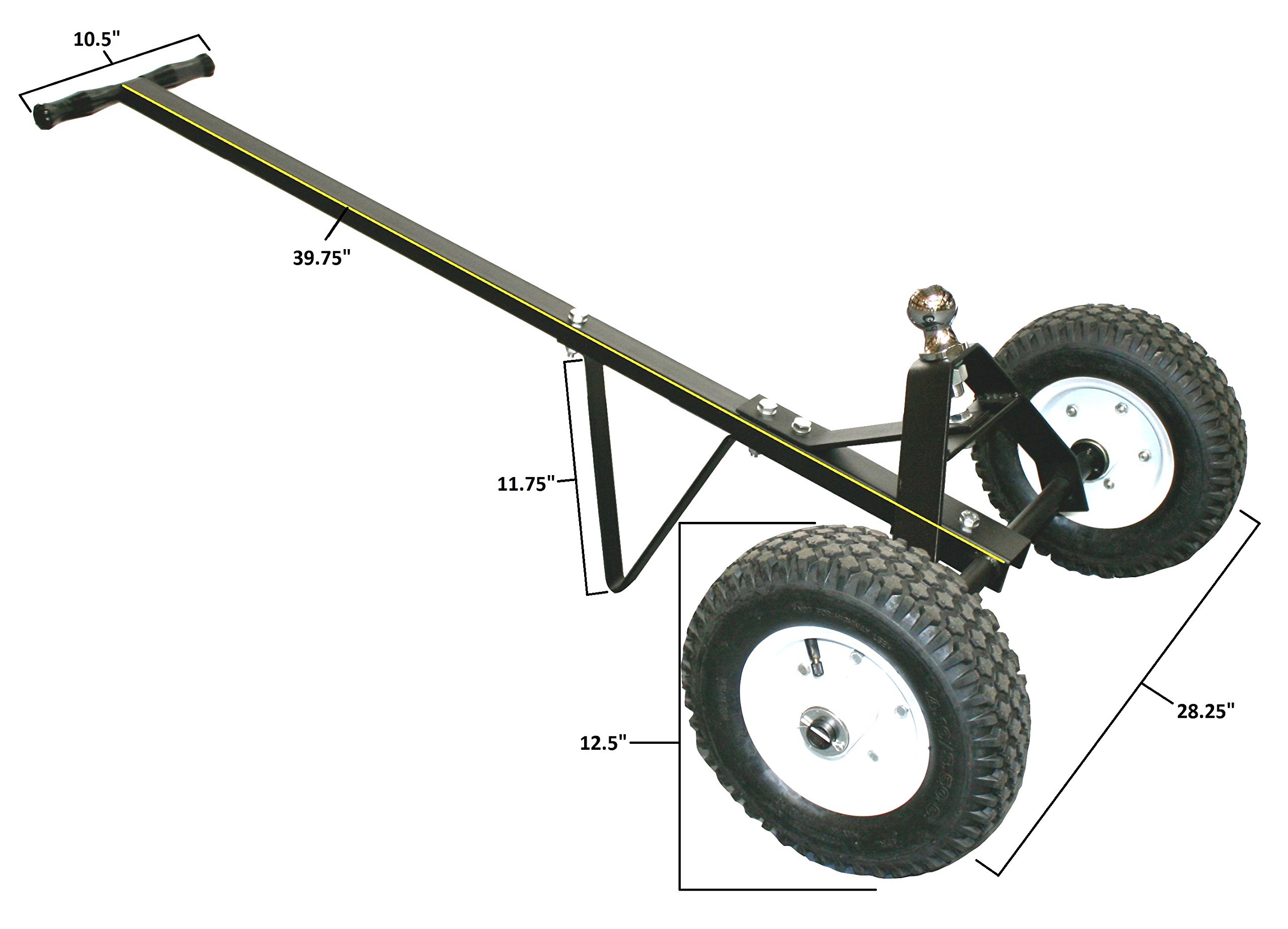 MaxxHaul 70225 Trailer Dolly with 12" Pneumatic Tires - 600 Lb. Maximum Capacity