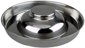 advance pet products stainless steel flying saucer, 15-inch