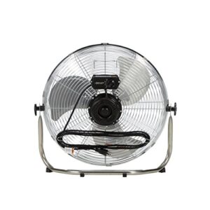 Airmaster 78974 Industrial Air Circulator, Low Stand Pivot Mount, 18" Prop Diameter, 115V, 1/8HP Motor