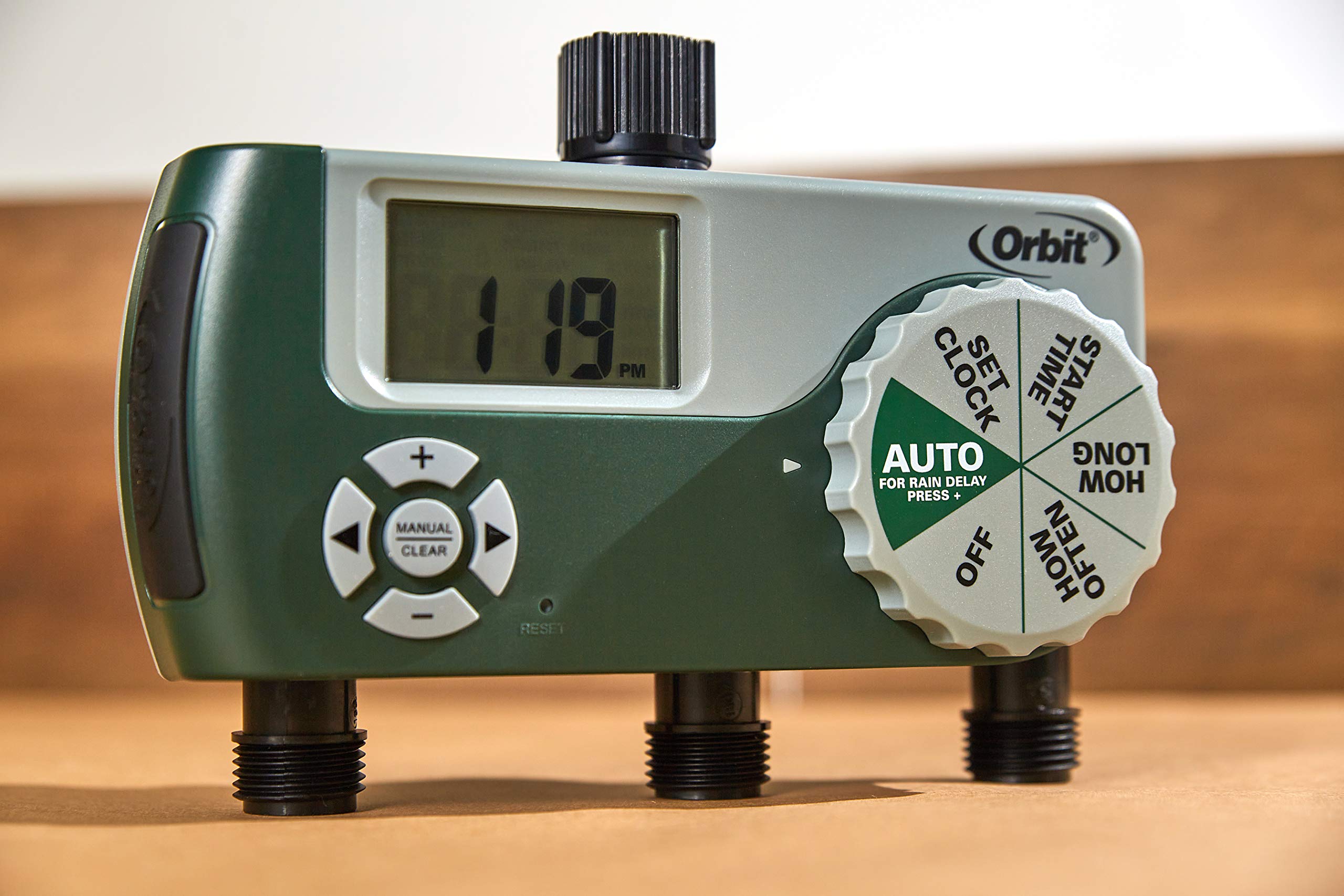 Orbit 56082 3-Outlet Hose Watering Timer, Green