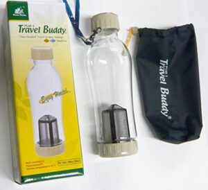 travel buddy eco bottle with tea strainer (travel buddy) large size 580cc