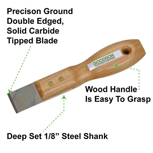 Goodson 1-1/4" Wide Multi-Purpose Carbide-Tipped Super Scraper