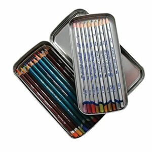 derwent pencil tin (2300582) , silver, 1 count (pack of 1)
