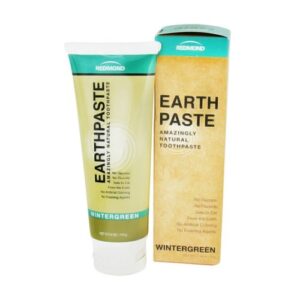 redmond - earthpaste all natural non-fluoride vegan non gmo real ingredients toothpaste, wintergreen 4 ounce tube (pack of 3) (packaging may vary)