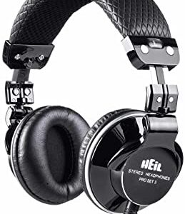 HeiL Sound Pro Set 3 Studio Headphones with Closed Back. High Impedance and Deep Bass Headphones Perfect for Studio Audio, Podcast Audio, Live Sound Audio, and Broadcast