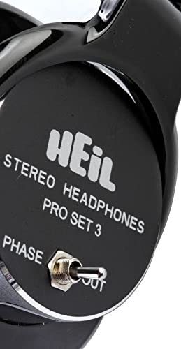 HeiL Sound Pro Set 3 Studio Headphones with Closed Back. High Impedance and Deep Bass Headphones Perfect for Studio Audio, Podcast Audio, Live Sound Audio, and Broadcast