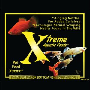 Xtreme Aquatic Fish Food - Nutritionally Balanced Professional Formula - Balanced Amino Acid Profile and No Hormones - Made in USA – Sinking Fish Food Bottom Feeder and Catfish Pellets (2 oz)