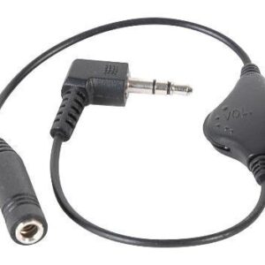 Stellar Labs Inline Volume Control for 3.5MM Headphones,Black