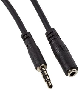 startech.com 2m 3.5mm 4 position trrs headset extension cable - m/f - audio extension cable for iphone (muhsmf2m)