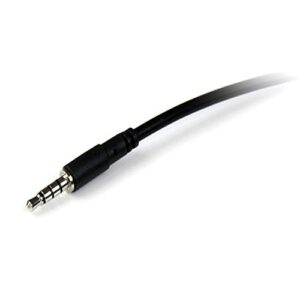 StarTech.com 2m 3.5mm 4 Position TRRS Headset Extension Cable - M/F - audio Extension Cable for iPhone (MUHSMF2M)